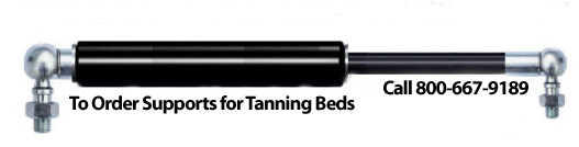 how to remove tanning bed pistons